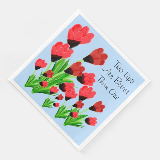 Red Tulip Dinner servetten (Hoek)