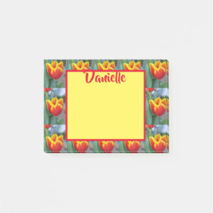 Red Tulip foto Vrouwen Naam Post It Notes
