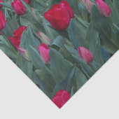 Red Tulip Garden Floral Tissuepapier (Detail)
