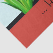 Red Tulip Happy Jubileum-papier Tissuepapier (Detail)