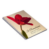 Red Tulip Spring Funeral Memorial Livre d'invité (Côté Droit)