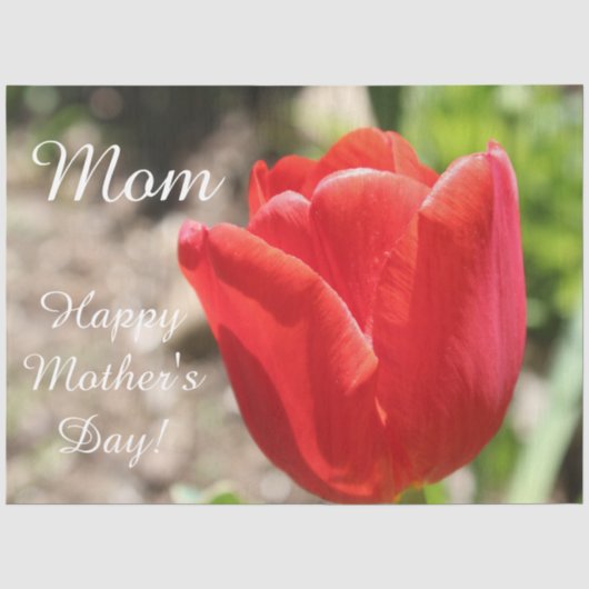 Red Tulip Tissue Tissuepapier (Voorkant)