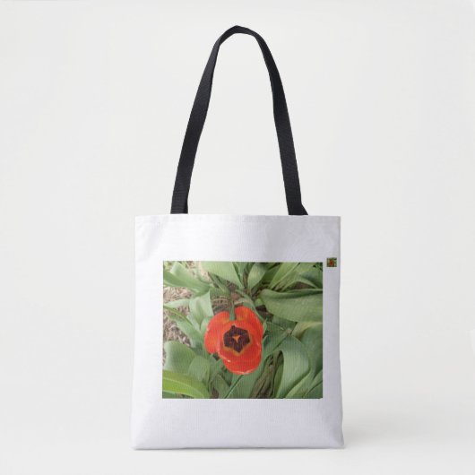 Red Tulip Tote Bag (Devant)