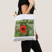 Red Tulip Tote Bag (De près)