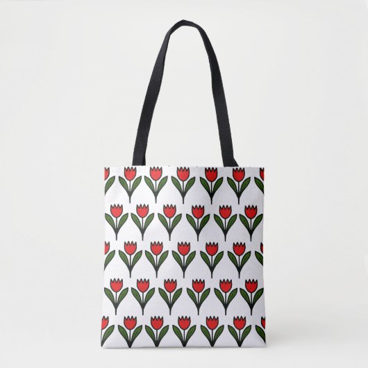 red tulip tote bag (Devant)