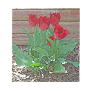 Red Tulips Art Notitieblok