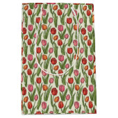 Red Tulips-ontwerp Medium Cadeauzakje (Voorkant)