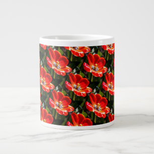 Red Tulips Patroon Extra Grote Beker