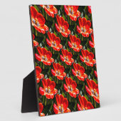Red Tulips Patroon Fotoplaat (Zijkant)