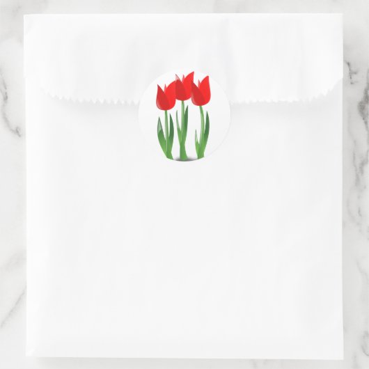 Red Tulips Sticker (Tas)