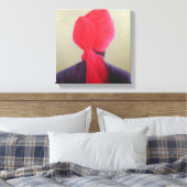 Red Turban Purple Jacket Canvas Afdruk (Insitu (Slaapkamer))