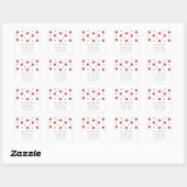 Red Turquoise Confetti Enregistrer les stickers Da (Feuille)