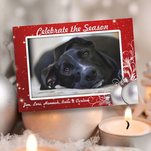 Red Twinkings Stars Noël Gros Cartes photos