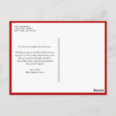 Red Typography Merry Kerstry Three Photo Collage Briefkaart (Achterkant)