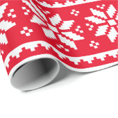 Red Ugly kerstSweater Holiday wrappapier Cadeaupapier (Rol Hoek)