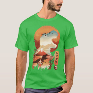 Red Ukiyo e T-shirt