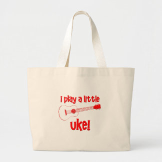 Red Ukulele Grote Tote Bag