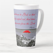 Red Umbrella Actes 2:19 Latte Mug (Angle droit)