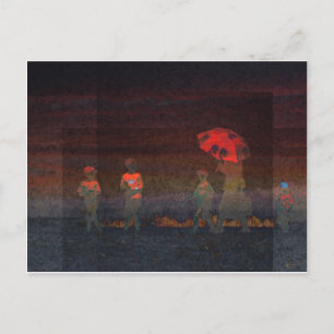 Red Umbrella Briefkaart