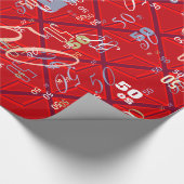 Red Union Jack Cadeaupapier (Hoek)