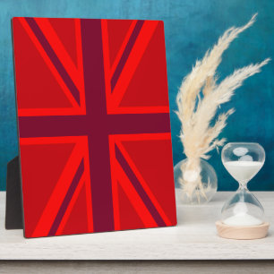 Red Union Jack Fotoplaat