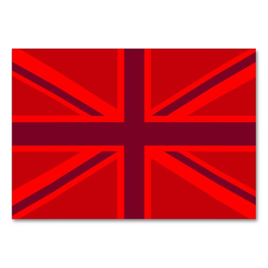 Red Union Jack Kaart (Voorkant)