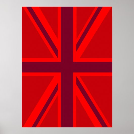 Red Union Jack Poster (Voorkant)