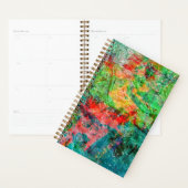 Red unique abstract planner,Delight bright lovely (Devant avec enveloppe)
