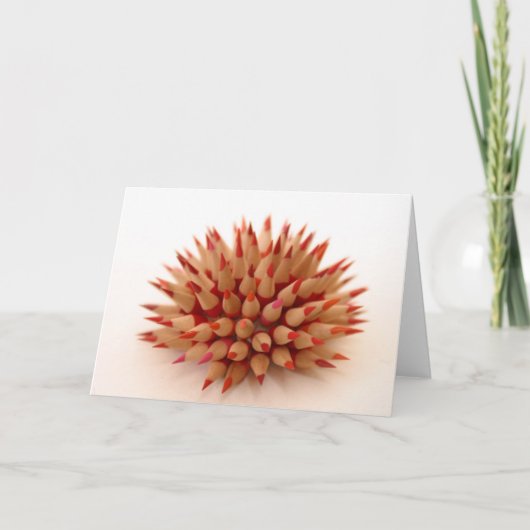 Red urchin kaart (Voorkant)