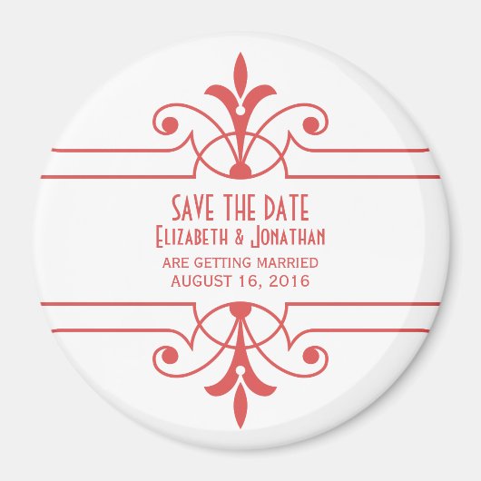 Red v2 Fancy Versiementaal sparen de Magnet van de Magneet (Voorkant)