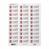 Red Valentijn geeft het label Retour Address Label (Full Sheet)