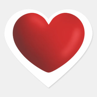 Red Valentijn Heart Envelope Hart Sticker