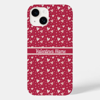 Red Valentijnsdag harten iPhone case