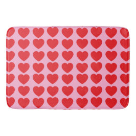Red Valentines Hearts Badmat