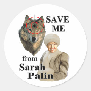 Red van Sarah Ronde Sticker