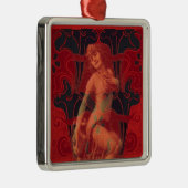 Red Veil Metalen Ornament (Rechts)