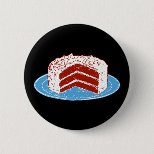 Red Velvet Cake Ronde Button 5,7 Cm