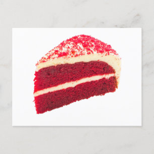 Red Velvet Cake Slice Briefkaart