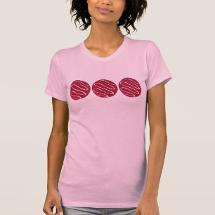 Red Velvet Cookie Cream Cheese Frosting Baker Food T-shirt