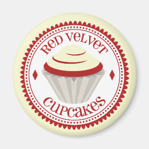 Red Velvet Cupcake Magnet Magneet