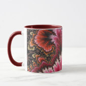 Red Velvet Fractal Art Abstract Mok (Links)