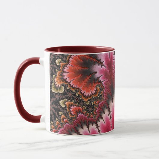 Red Velvet Fractal Art Abstract Mok (Links)