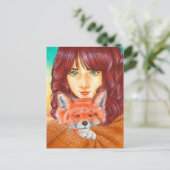 "Red Velvet" postcard Feestdagenkaart (Staand voorkant)