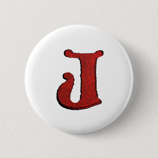 Red Velvet Vampire Font Initiaal Buttonnen. Ronde Button 5,7 Cm