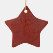 Red Venetian Plaster Faux Finish Keramisch Ornament (Voorkant)