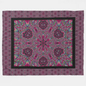 Red Vergeet-me-nots Fleece Deken (Voorkant (Horizontaal))