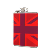 Red Version British Union Jack Decor Heupfles (Links)