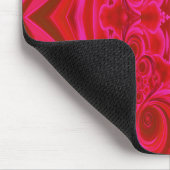 Red Vibrant Texture Mousepad Muismat (Hoek)