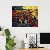 Red Vineyard, Van Gogh Poster (Thuiskantoor)