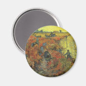 Red Vineyard van Vincent van Gogh,  Kunst Magneet (Voorkant / Achterkant)